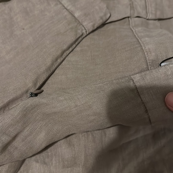 Zara Asymmetrical linen pants - Picture 7 of 8